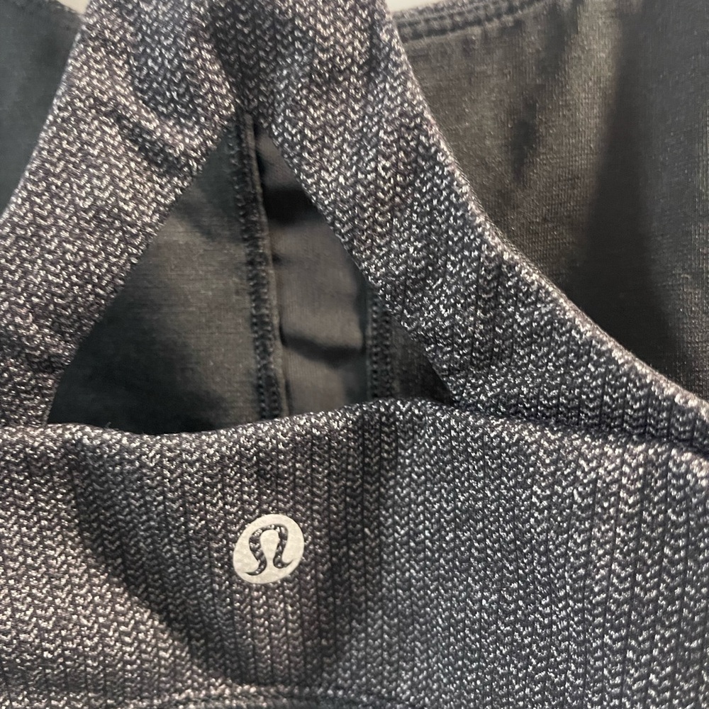 Lululemon Women's Black Sports Bra Size 8 Good Condition - Picture 2 of 5